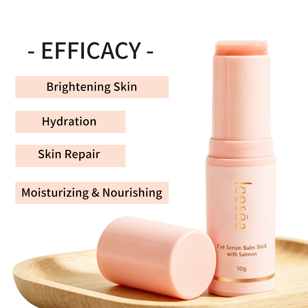 OEM Salmon DNA PDRN Eye Cream Stick Firming Elasticity Hydrating Dark Circles Puffiness Private Label Wholesale(pic3)