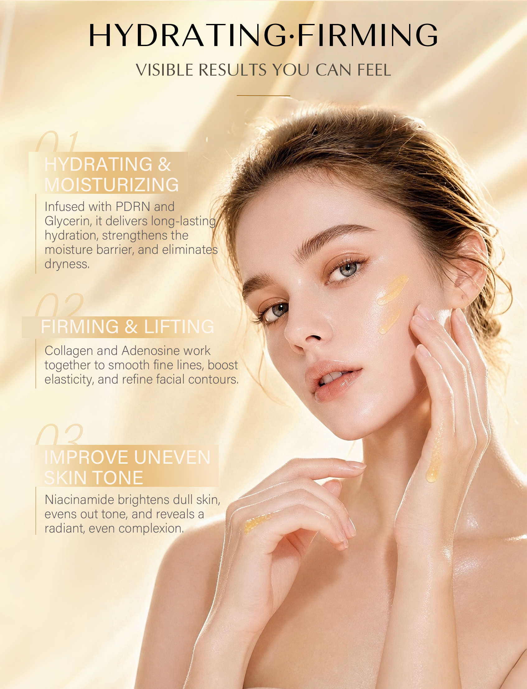 PDRN Facial Serum Repair Dryness Lifting Firming Skin OEM ODM(pic3)