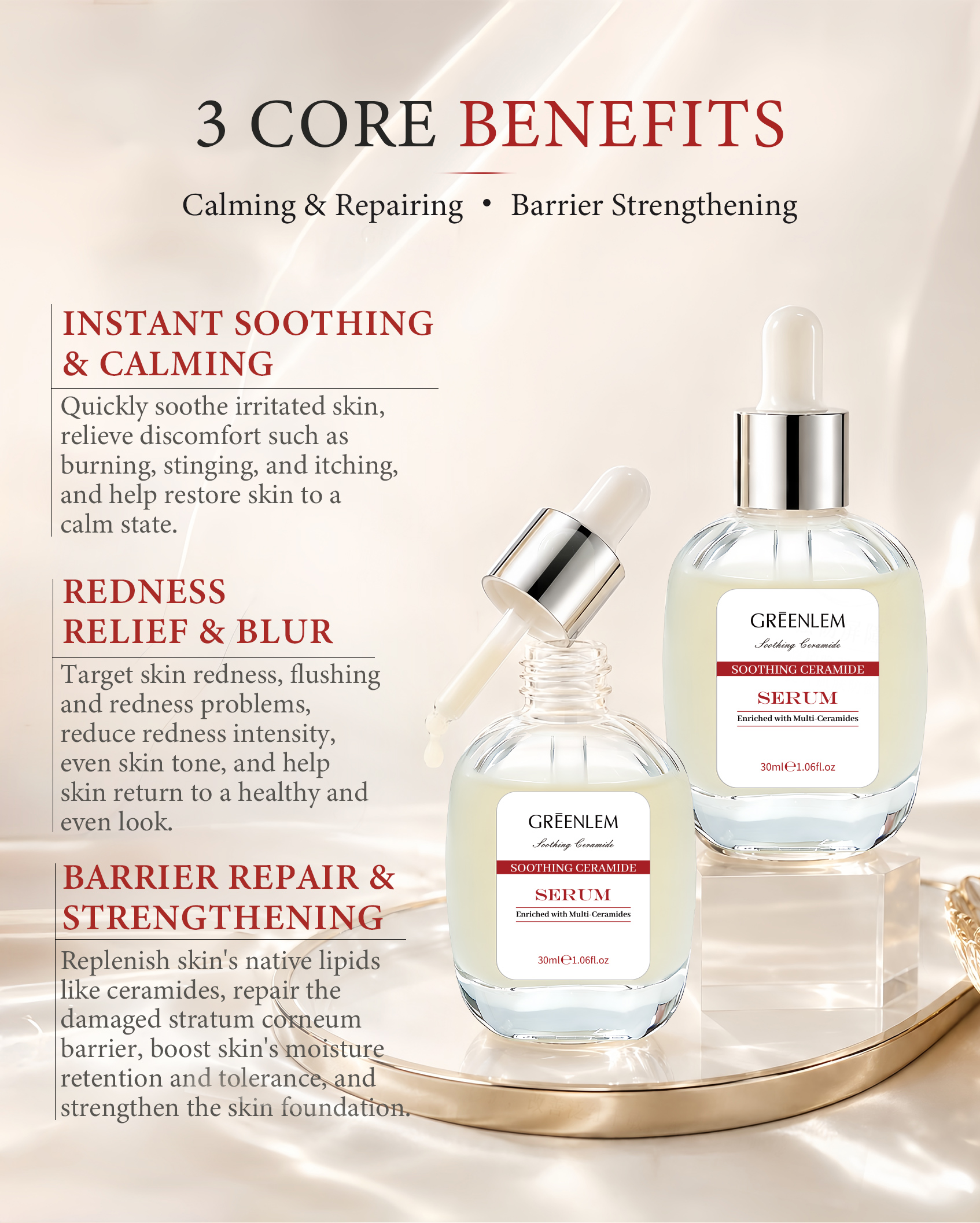 Ceramide Essence Soothing Serum OEM ODM(pic3)