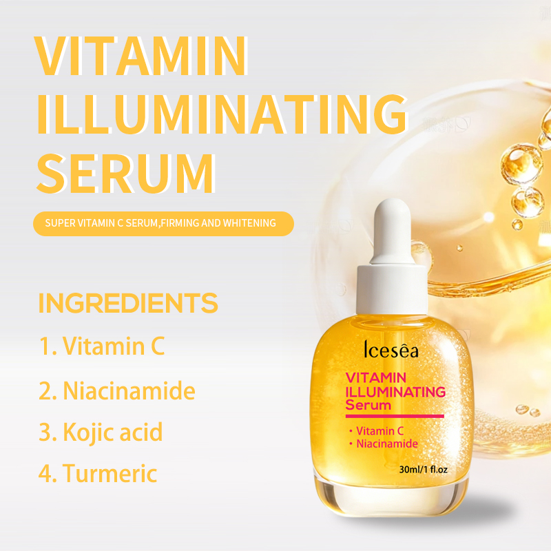 Private Label Vitamin C Illuminating Serum Niacinamide Brightening Dark Spots Anti Aging Hydrating for All Skin Types OEM(pic1)