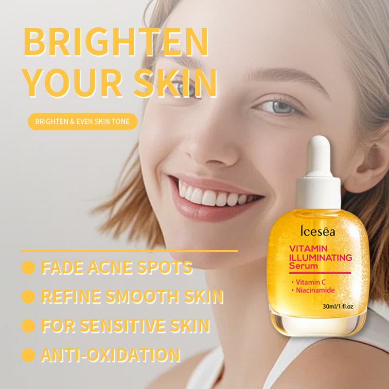 Private Label Vitamin C Illuminating Serum Niacinamide Brightening Dark Spots Anti Aging Hydrating for All Skin Types OEM(pic3)