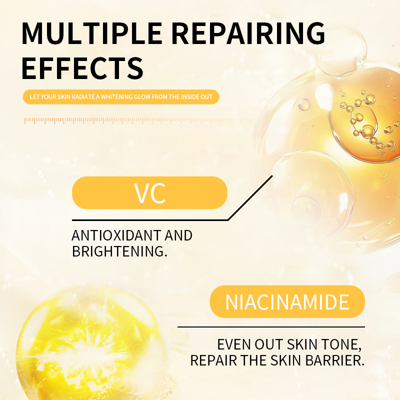 Private Label Vitamin C Illuminating Serum Niacinamide Brightening Dark Spots Anti Aging Hydrating for All Skin Types OEM(pic5)
