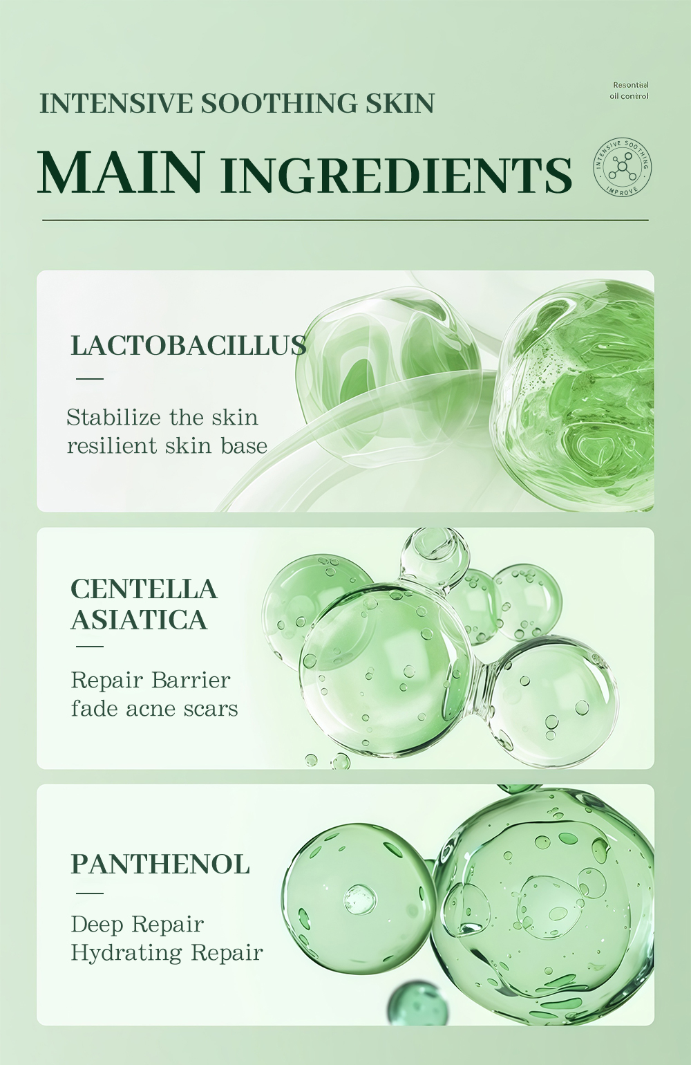 Factory Custom GREENLEM Intensive Soothing Mask Repairing Hydrating OEM(pic3)