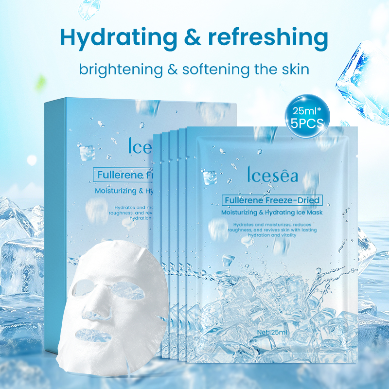 Icesea Fullerenes & Sodium Hyaluronate Sheet with Centella & Squalane NP-Moisturizing Skin Rejuvenation for All Skin Types(pic2)