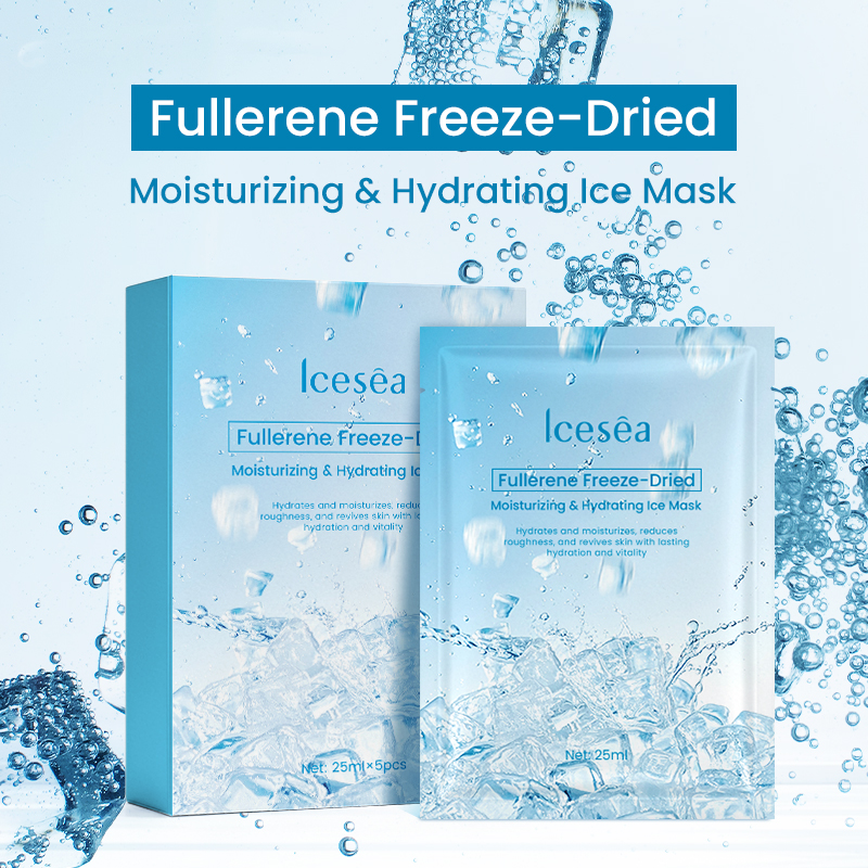 Icesea Fullerenes & Sodium Hyaluronate Sheet with Centella & Squalane NP-Moisturizing Skin Rejuvenation for All Skin Types(pic1)
