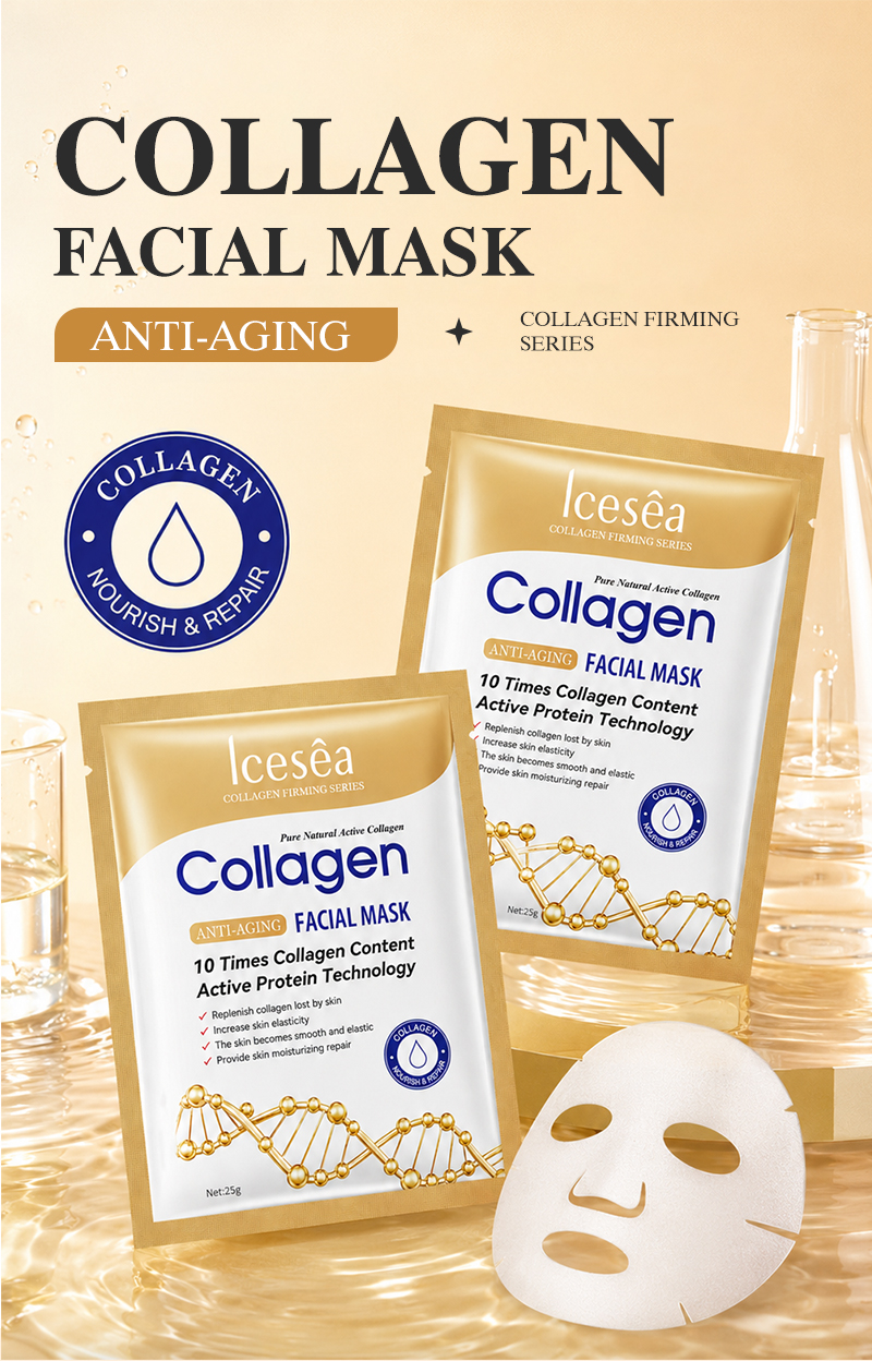 Icesea Private Label Skin Firming Hydration Wrinkle Professional Skincare Anti-Aging Moisturizing Collagen Facial(pic1)