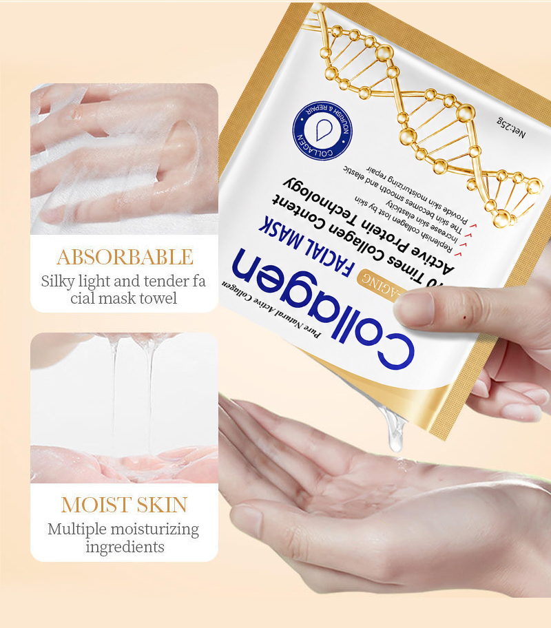 Icesea Private Label Skin Firming Hydration Wrinkle Professional Skincare Anti-Aging Moisturizing Collagen Facial(pic5)