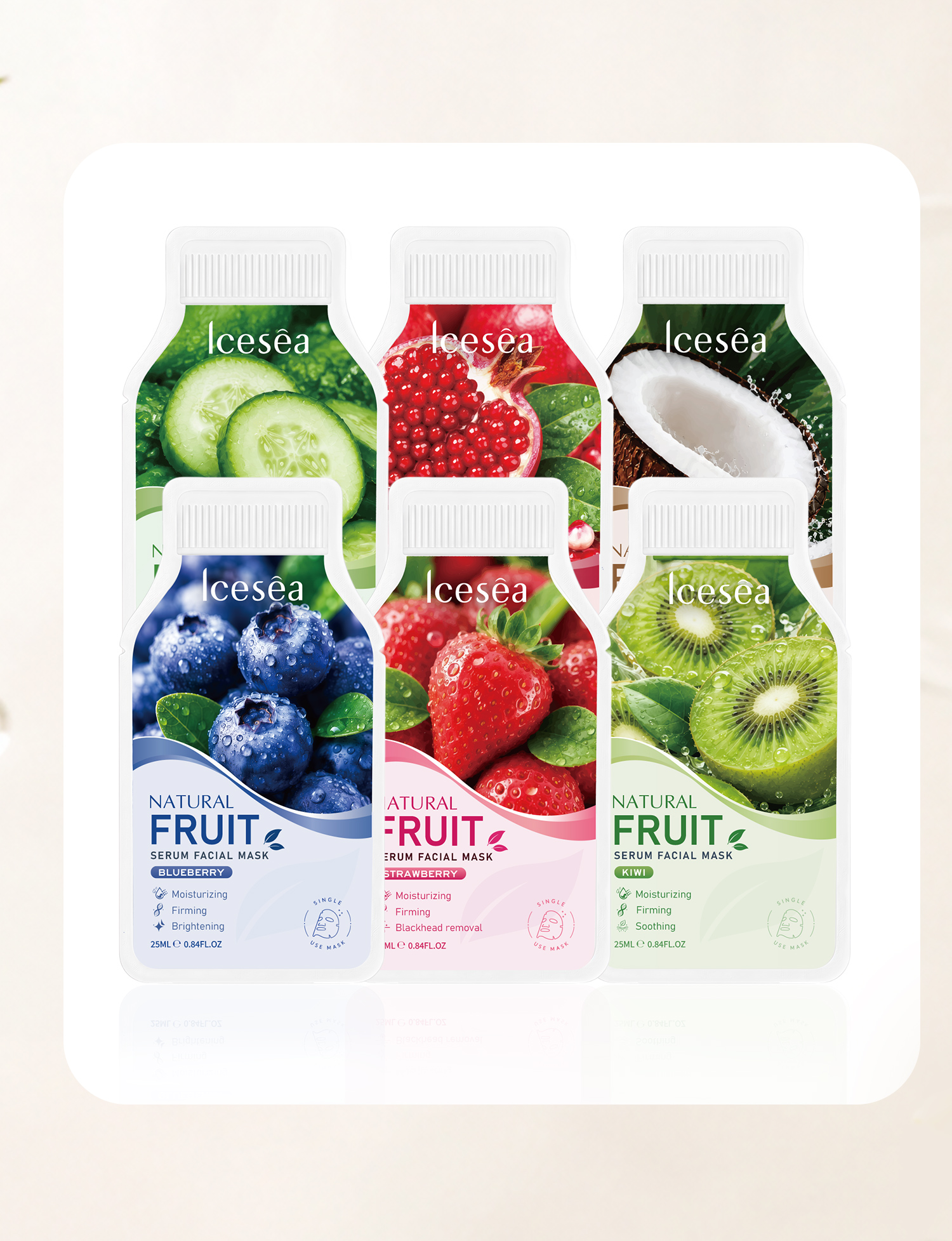 Icesea Speciaal Gevormde Maskerserie (natuurlijke Fruit- En Groenteset Van 6 Stuks) OEM/ODM(pic5)