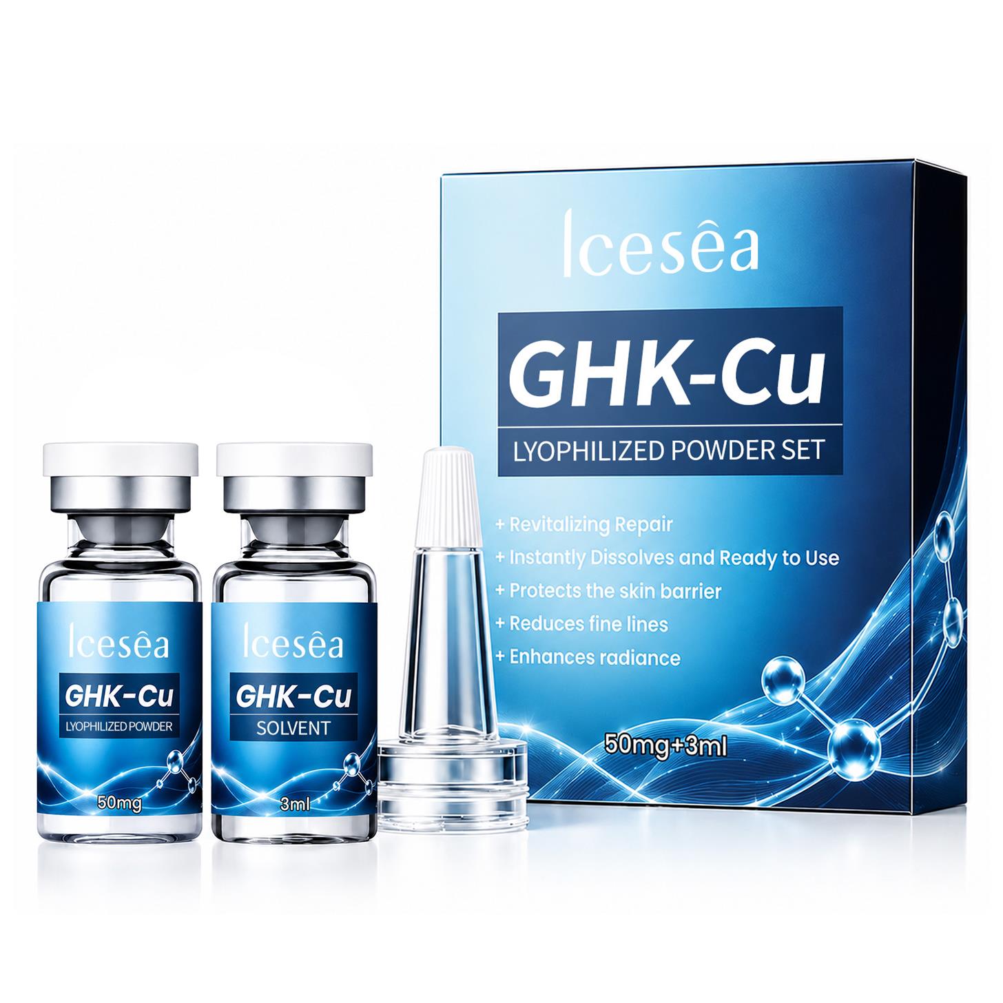 Icesea GHK-Cu Vial Peptide Serum with St