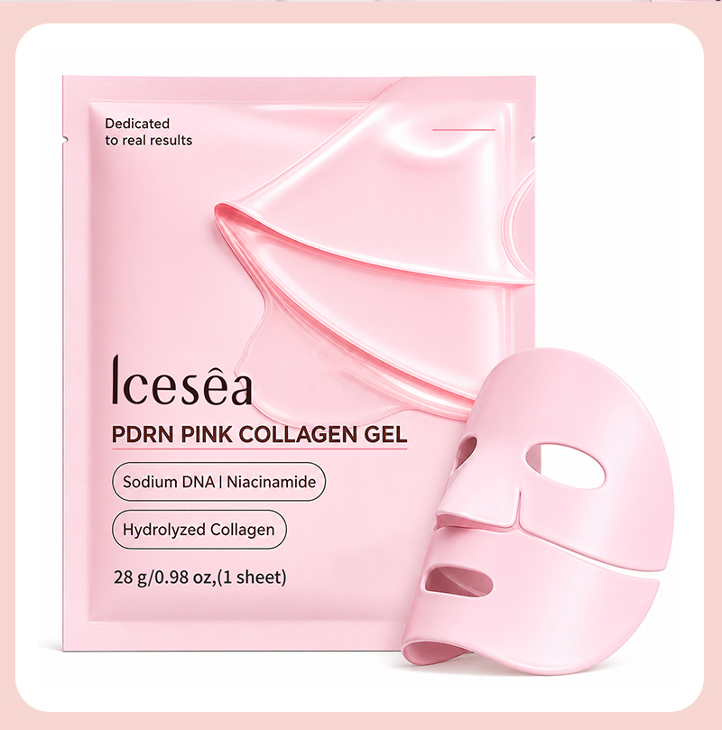 OEM Private Label Salmon PDRN Pink Collagen Gel Mask, Glass Skin & Barrier Repair Mask, 28g(pic5)