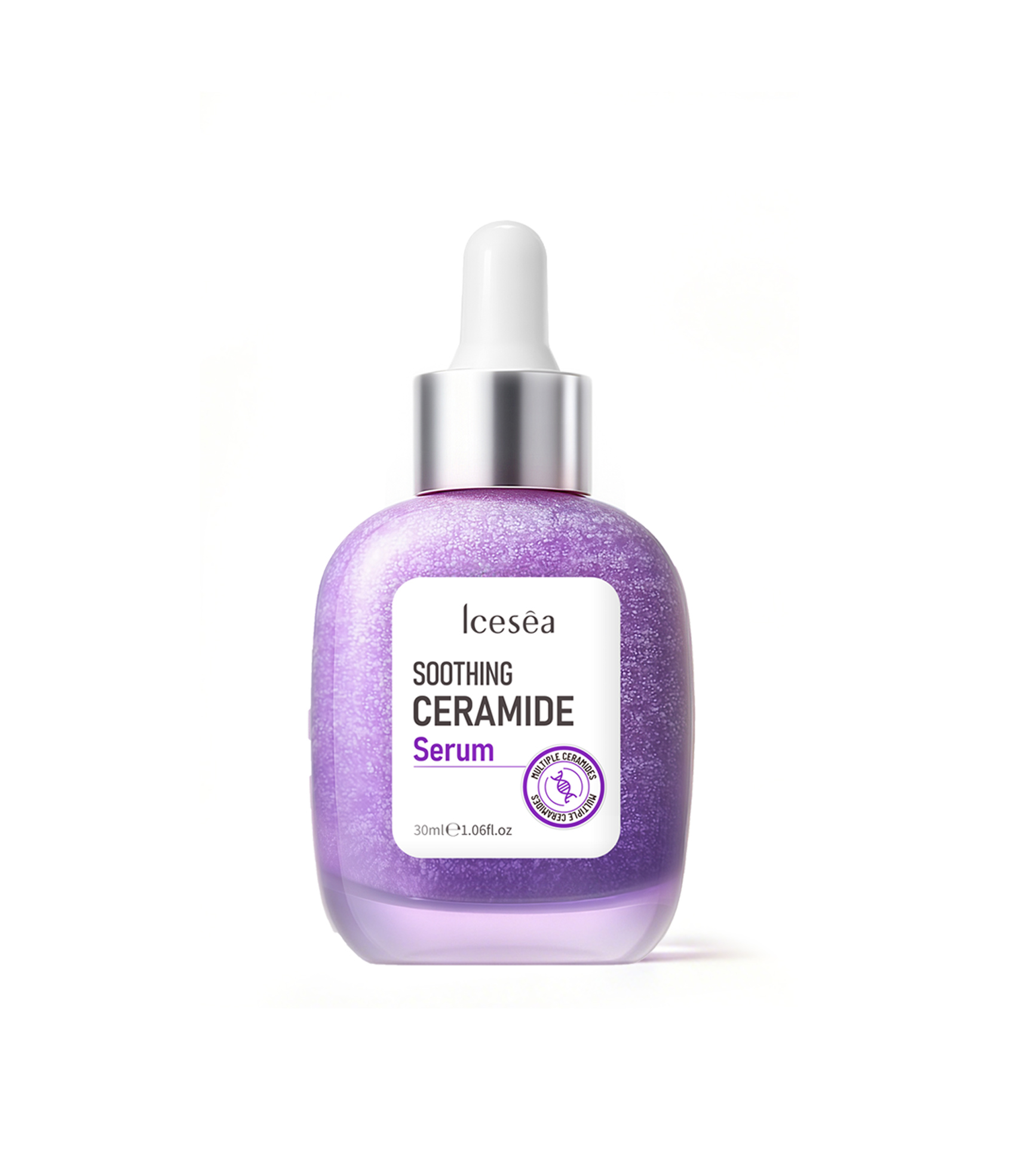OEM ODM Lavender Ceramide Barrier Repair Serum Gentle Soothing Relieve Facial Redness Hydrating Sensitive Skin Facial Essence(pic5)