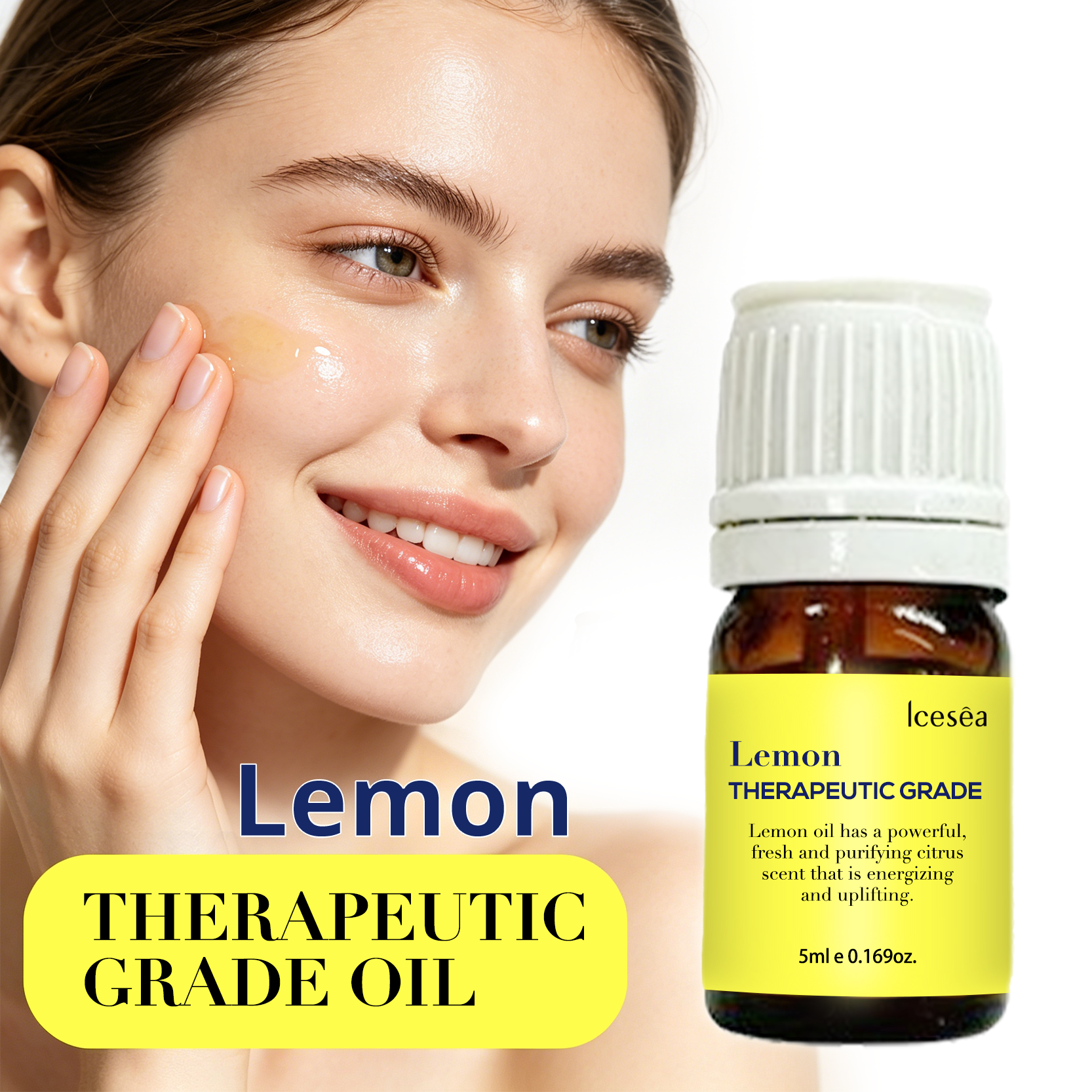 Private Label Lemon Essential Oil 100% Pure Natural Limonene Citral Aromatherapy Diffuser Skin Care OEM(pic1)