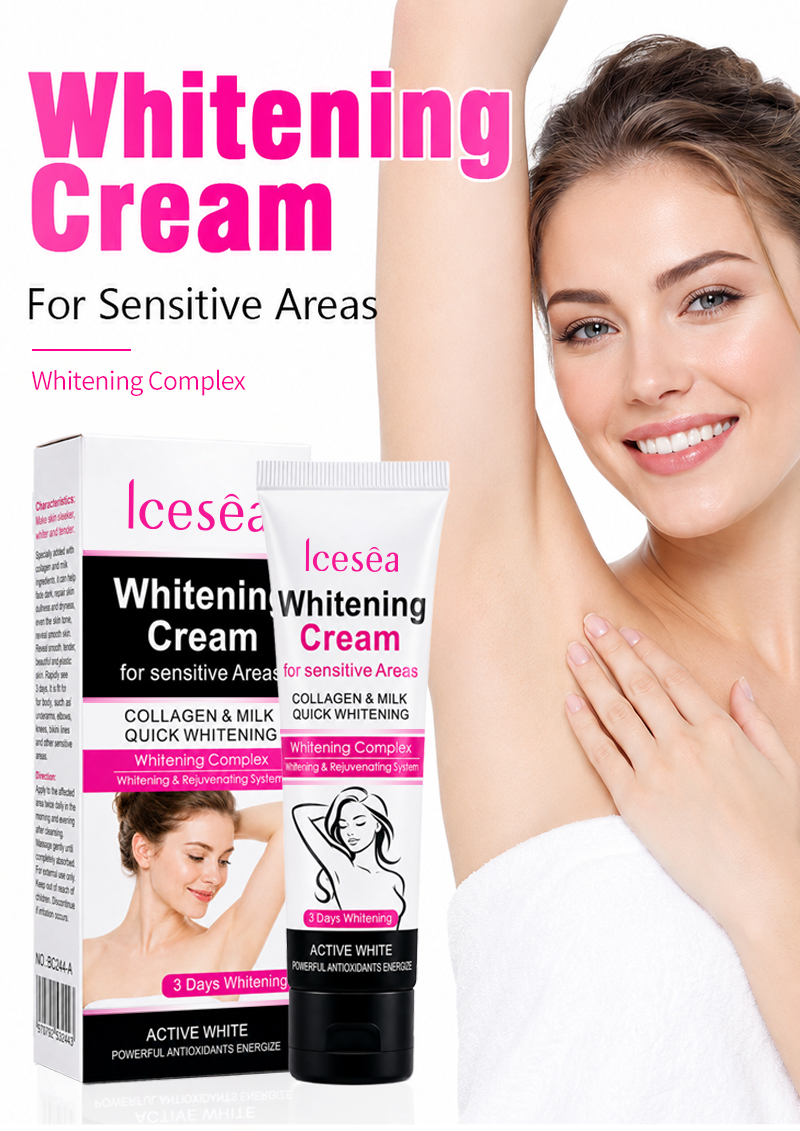 Private Label Niacinamide Milk Brightening Cream for Dark Underarms Inner Thighs Intimate Areas OEM(pic1)
