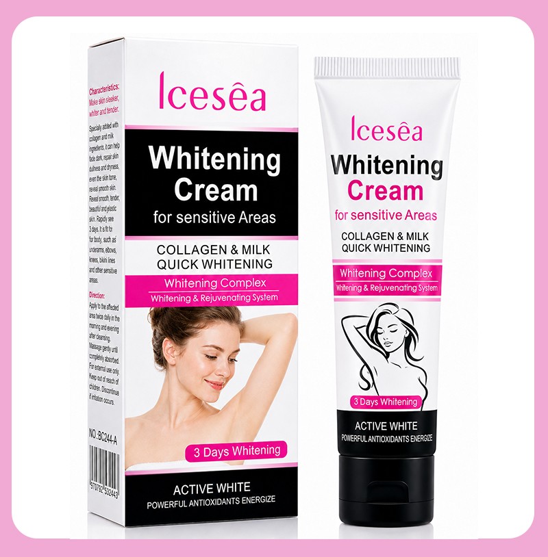 Private Label Niacinamide Milk Brightening Cream for Dark Underarms Inner Thighs Intimate Areas OEM(pic5)