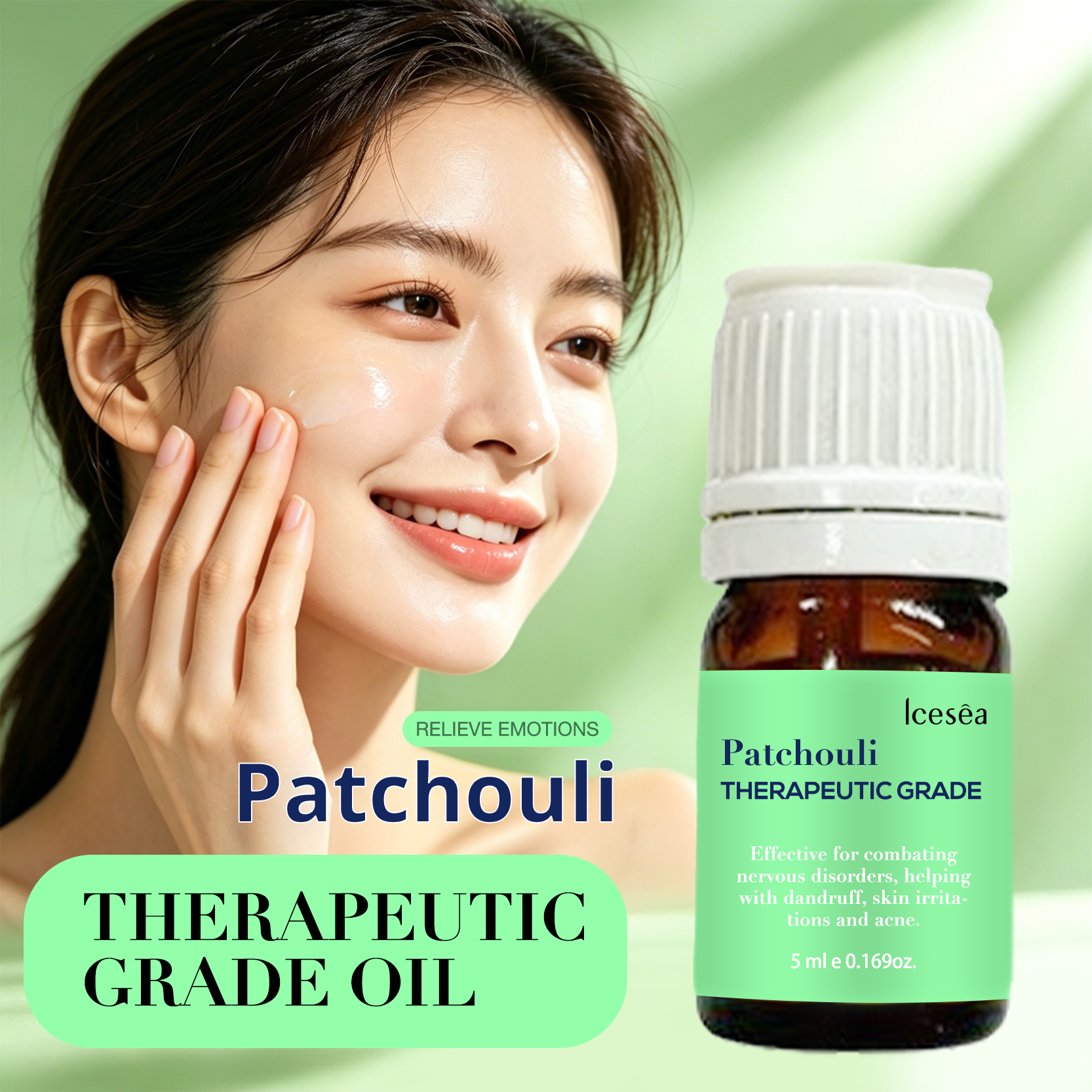 Private Label Patchouli Essential Oil 100% Pure Natural Patchouli Alcohol Bulnesene Aromatherapy Skin Care OEM(pic1)
