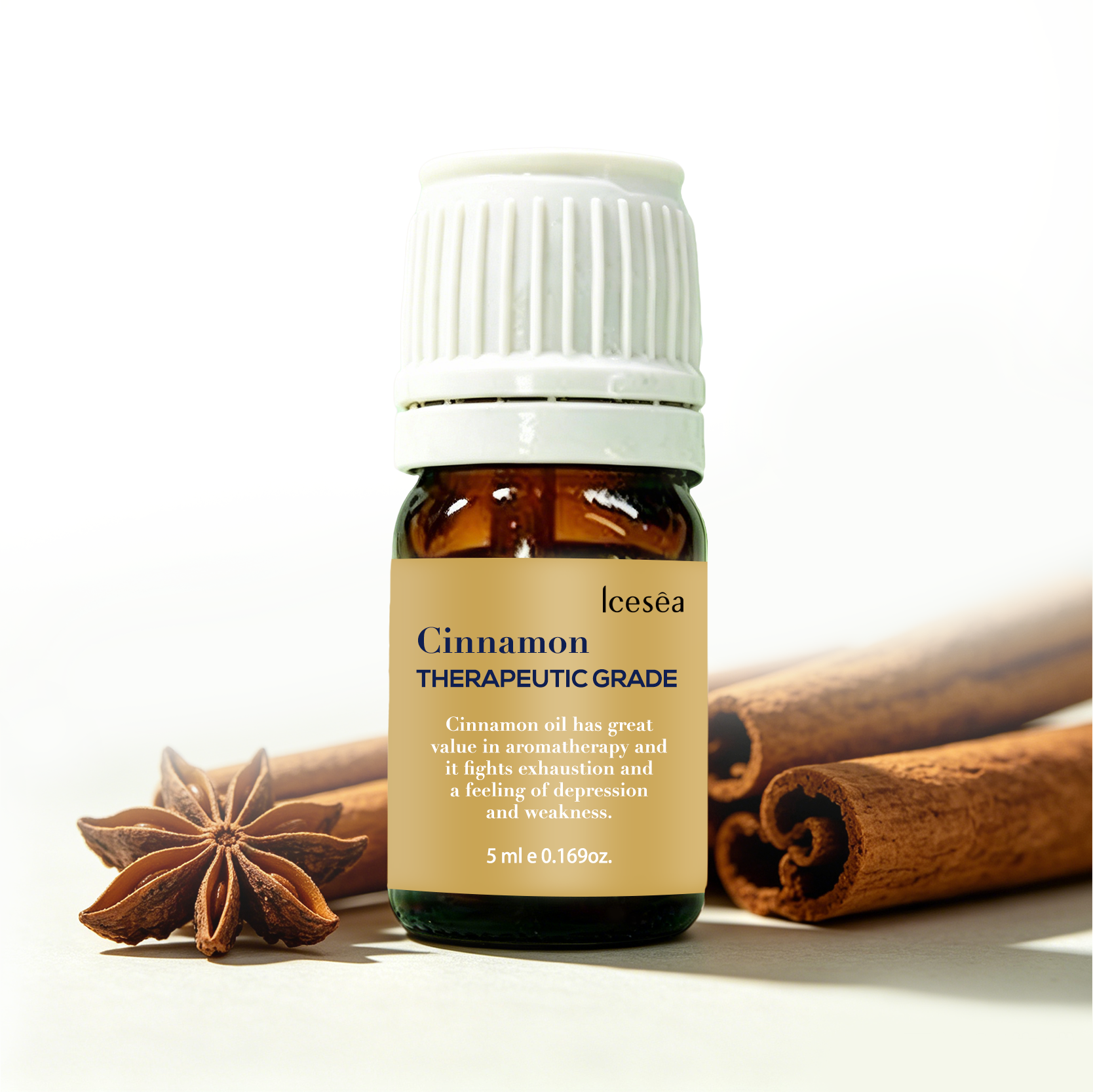 OEM ODM Pure Cinnamon Essential Oil 5ml Warm Cozy Scent Soothe Tired Mood Diluted Body Massage Home Aromatherapy Mini Trial Oil(pic5)